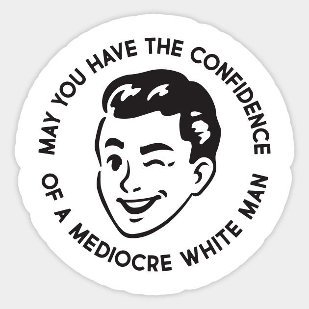 Mediocre White Man Sticker by Super Secret Villain